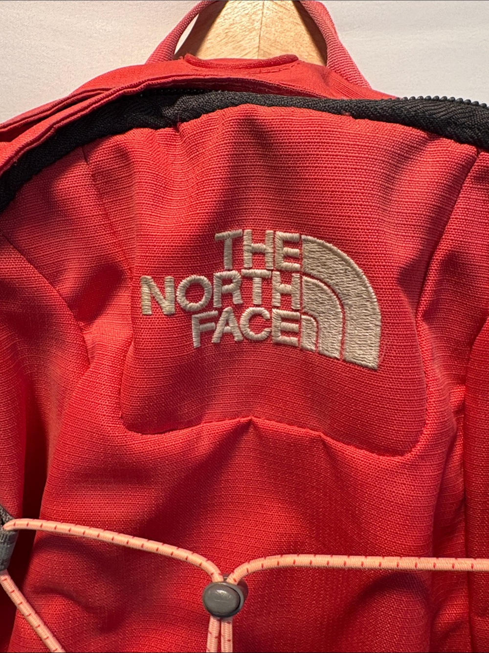 The North Face Red Daypack Backpack with Front Bungee - Picture 2 of 8